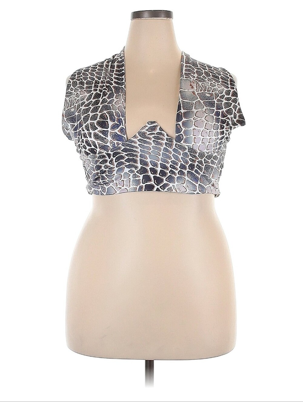 Cropped Animal Print Baddie Top